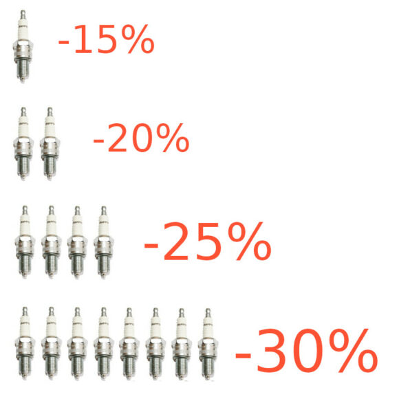 Candele Champion RG6HCC per M8 - Sconto quantità - immagine 2