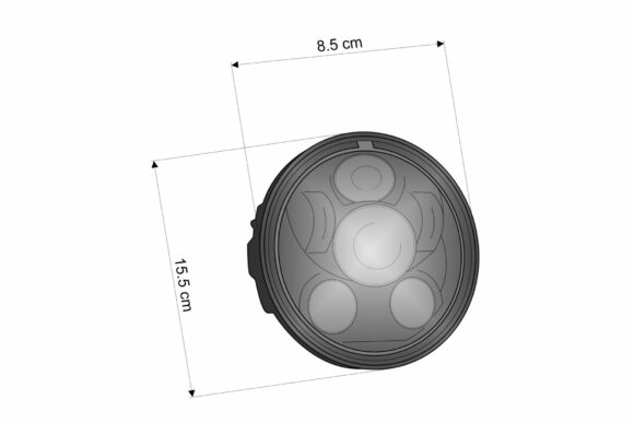 Parabola LED ad alta intensità OVNI II per faro da 5.75'' - immagine 5