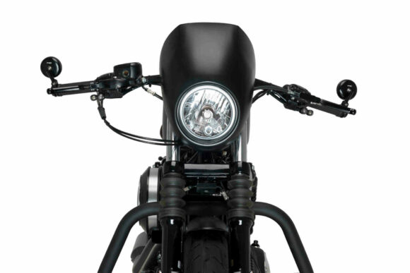 Cupolino Free Spirit per Sportster - Nero opaco - immagine 4