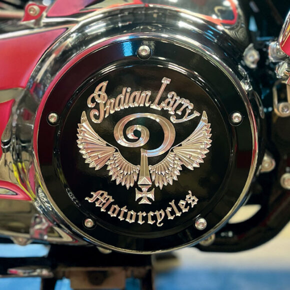 Derby Cover "Indian larry Logo" per Touring 2016>oggi - immagine 2