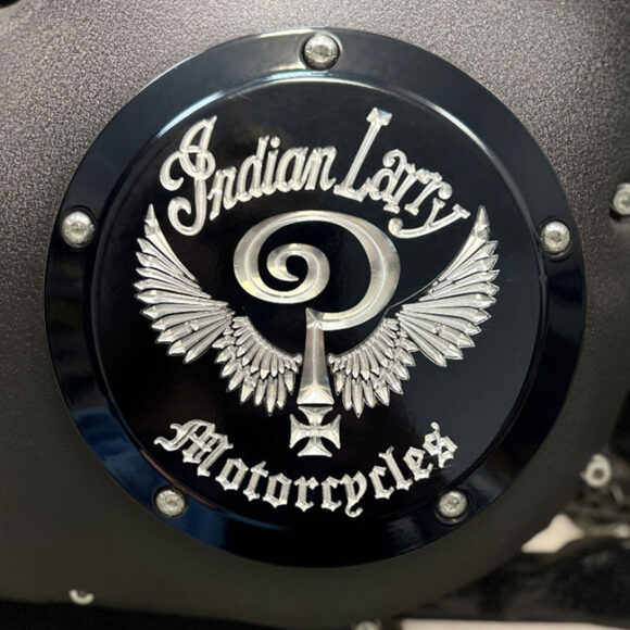 Derby cover Indian Larry "Logo" per H-D